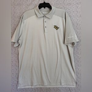 Columbia Golf UCF Knights  Polo Mens XL Gray White